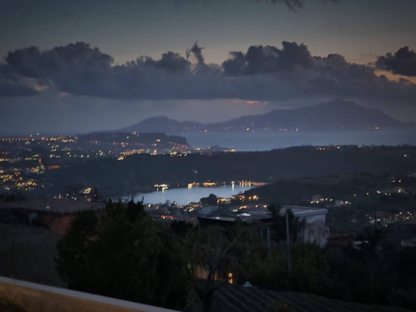Le luci del Golfo viste di notte dalla Tenuta